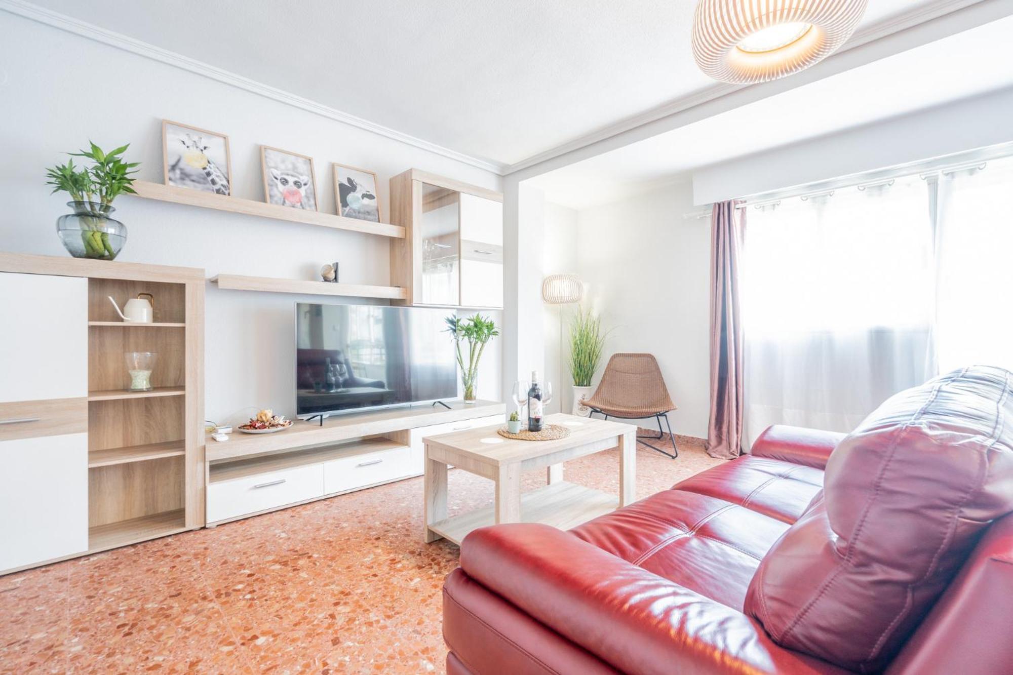 Apartamento Familiar En Avenida Del Puerto Valencia Luaran gambar